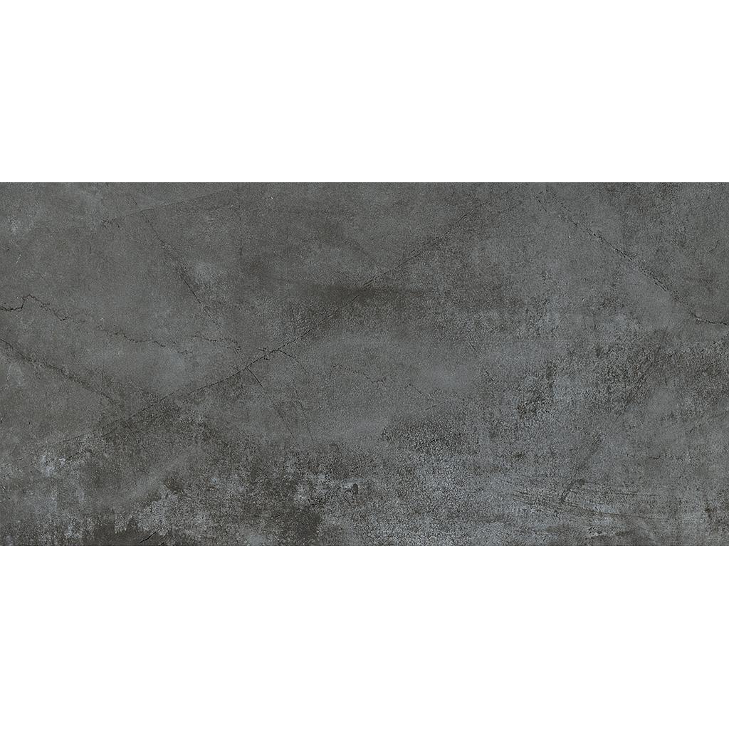 Grès cérame Epinal émaillé - Noir 300x600x9.5mm (299x600) - nat ret - R10 B - V3 - 1.44m2 -18.88 kg/ m2 - 46.08 m2/palette