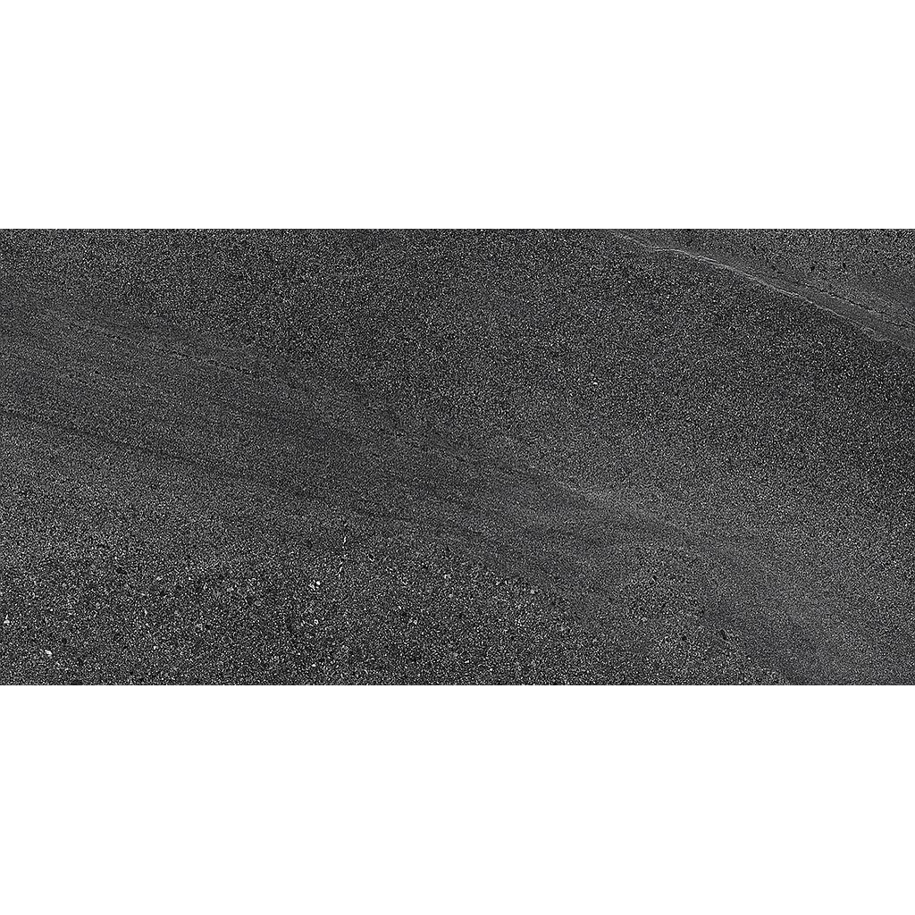 Grès cérame Neuville émaillé - Noir 300x600x9.5mm (299x600) - nat ret - R10 - 1.44m2 -18.88 kg/ m2 - V2 - 46.08 m2/palette