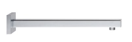 Bras de douche mural 1/2" ERGO-Q L=350 mm, rosace carrée, chromé