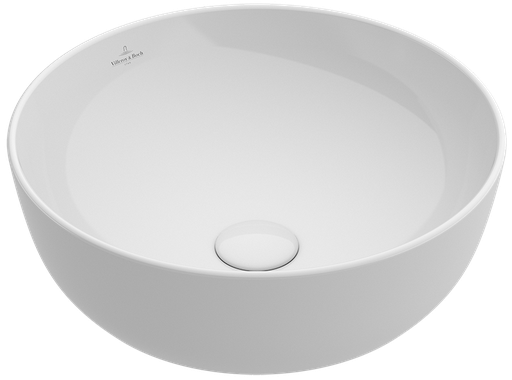 [1624C0631] Lavabo à poser rond ARTIS D 43 cm, céramique, sans trop-plein, sans trou robin., standard, blanc