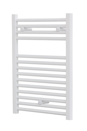 [1619M0000] Radiateur sèche-serviettes SANTIAGO Droit, H 69 x L 50 cm, 300W, électrique, thermostat SMART Plus, blanc RAL9016
