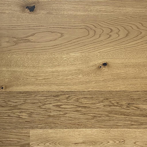 [1411S0014] Parquet 2-Plis XL Rustique avec noeuds - Chêne fumé en surface Piano vernis mat 1-frise - Couche d'usure : env. 4mm - 1480x138x10 - 2,86m2/cart. - 102,96m2/pal. - 8kg/m2 