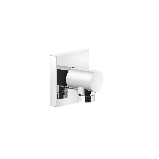 [1621C1089] Sortie murale EMPORIO coudée 1/2", L 45 mm, rosace carrée, chromé
