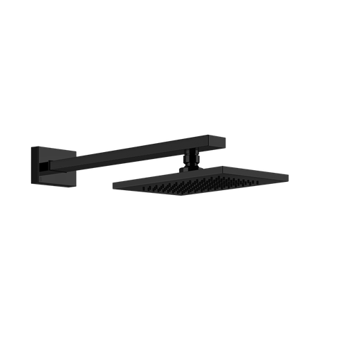 [1621C1145] Tête de douche RETTANGOLO, 216 x 140 mm, avec bras 380 mm, G 1/2", 3 bar, débit 20 l/min, 299 noir XL