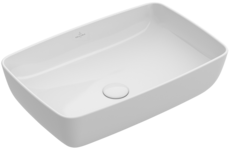 [1624C0656] Lavabo à poser rectangulaire ARTIS 58x38 cm, céramique, sans trop-plein, sans trou robin., standard, blanc
