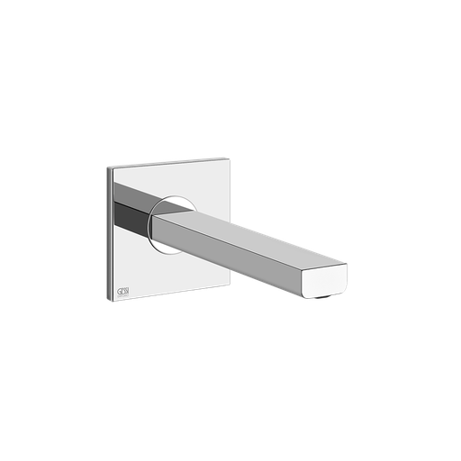 [1621C1180] Bec de lavabo mural S 147 mm, avec raccordement 1/2", à compléter d'un mitigeur à commande séparée, groupe acoustique I, débit 5 l/min, chromé