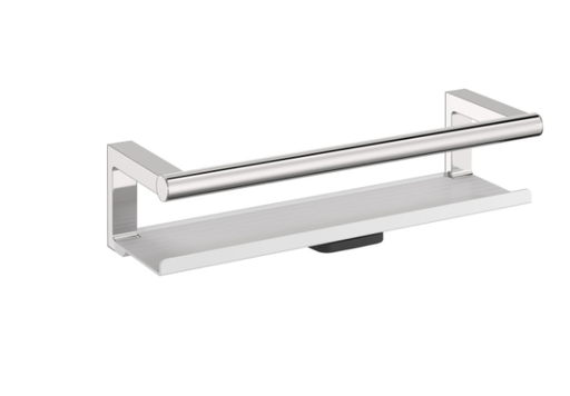 [1690C0833] Porte-savon douche avec raclette lave-vitre, ARCHITECT S+, 35 x 11,5 x 9 cm, chromé