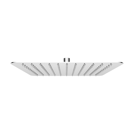 [1621C1340] Pomme de douche KWC PIATTO-X Q 30 x 30 cm, 1/2", (AVA E INOX) acier inoxydable, avec rotule, sans bras de douche murale/plafond, acier inoxydable