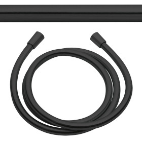 [1621C1352] Tuyau de douche KWC 150 cm, 1/2", (BEVO) métallique, noir mat