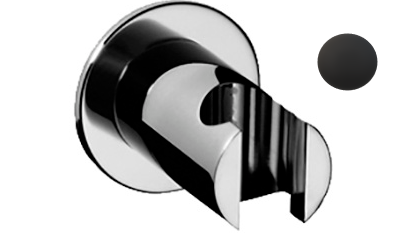 [1621C1353] Support de douche KWC rosace D 48 mm, (BEVO) noir mat