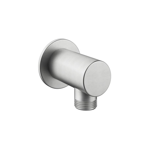 [1621C1356] Coude de raccordement KWC 1/2", rosace D 48 mm (BEVO), acier inoxydable brossé