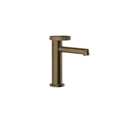 [1621C1393] Mélangeur de lavabo ANELLO, S 128 mm, goulot fixe, sans vidage, flexibles de raccordement 3/8", groupe acoustique NT, 713 Antique Laiton PVD