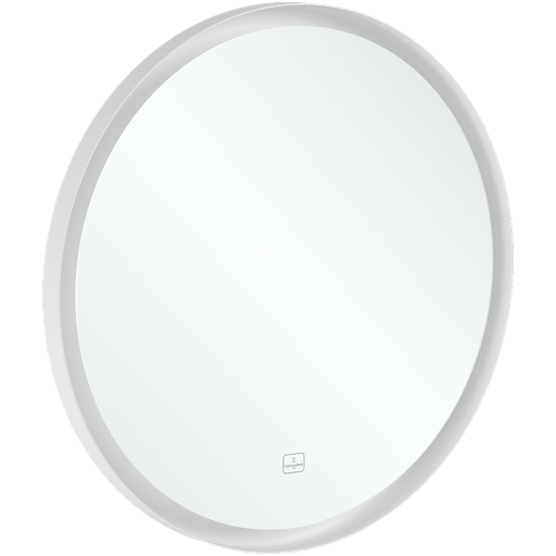 [1617S0328] Miroir lumineux SUBWAY 3.0 71,2 x 71,2 x 4,75 cm, ronde éclairage LED 17,28 W 2700 K jusqu'à 6500 K matériel de fixation inclus, blanc mat