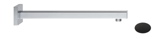 [1621H0852] Bras de douche mural 1/2" ERGO-Q L=350 mm, rosace carrée, noir mat