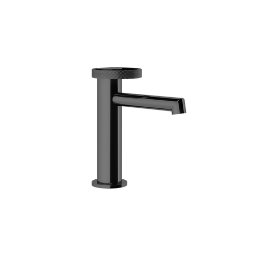[1621C1405] Mélangeur de lavabo ANELLO, S 128 mm, goulot fixe, sans vidage, avec flexible de raccordement 3/8", groupe acoustique NT, 706 Black Metal PVD