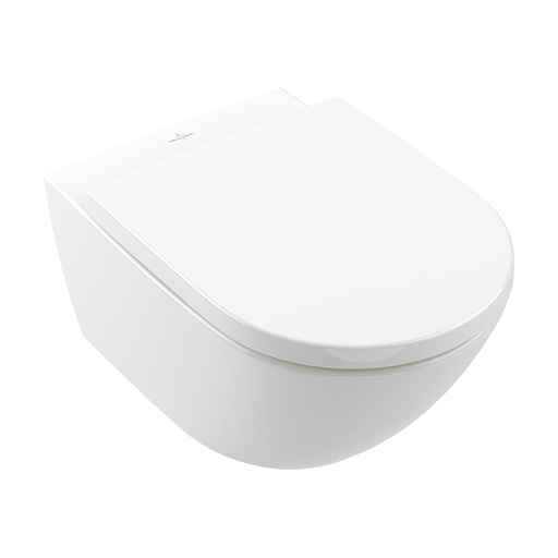 [1625S0084] Cuvette murale SUBWAY 3.0 UP 56 x 37 cm, céramique sans bride, TWISTFLUSH pour chasse d'eau à encastrer matériel de fixation SupraFix 3.0, standard, blanc