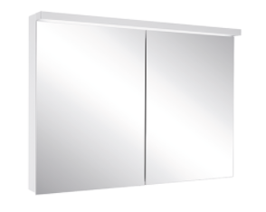 [1617C0513] Armoire de toilette BORDO (anc. ADVANCED Line Ultimate TW ALU1) 120/2/TW, dim. 120 x 70 x 12 cm profil en aluminium, prises double en bas à la paroi intermédiaire, 2 portes à double miroir, LED dimmable, en haut et en bas, dessus et dessous séparément commutable 2000-6500 K, bouton pour les fonctions à l'intérieur du profilé latéral, miroir grossissant IP44, argent éloxé