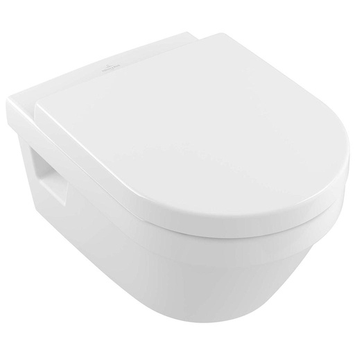 [1626M0006] Cuvette murale ARCHITECTURA UP 53 x 37 cm, céramique sans rebord, DirectFlush 3/4,5 litres, pour chasse d'eau à encastrer, standard, blanc