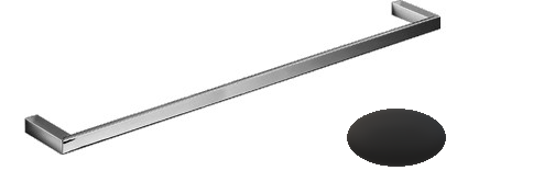 [1690C1102] Barre à linge DIVO 82 cm, entraxe 80 cm, noir mat