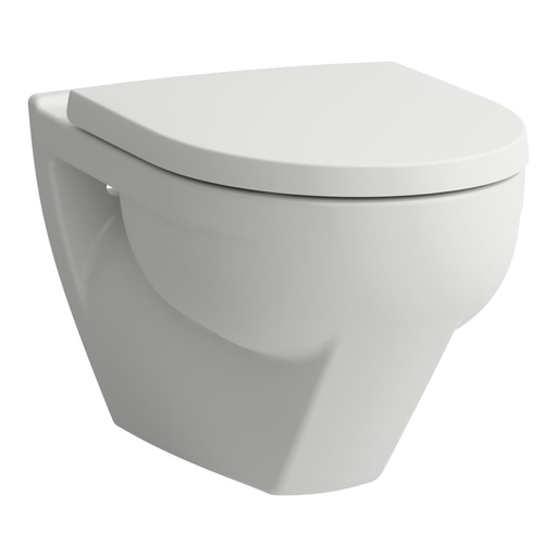 [1625C0233] Cuvette murale MODERNA S CLASSIC UP silencieux, silent-flush/rimless, céramique fixation visible pour chasse d'eau à encastrer, standard, blanc mat