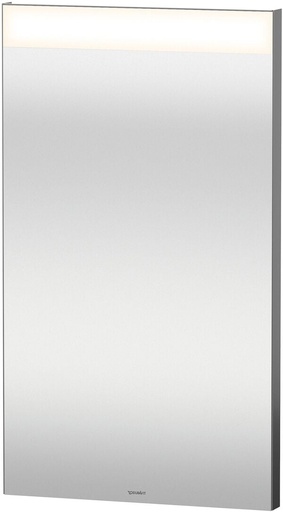 [1617C0516] Miroir lumineux GOOD LED 40,0 x 70,0 x 3,5 cm bandeau lumineux en haut interrupteur mural, module LED température couleur 4000 Kelvin, 6 W, IP44++, fixations incluses