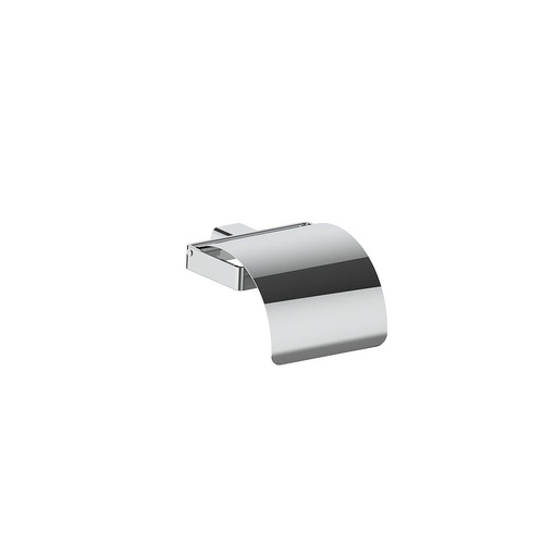[1690C1164] Porte-papier WC avec couvercle AIROLO 12.7 x 8.3 x 14.3 cm, chromé