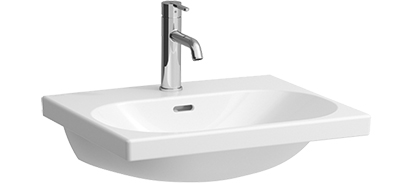 [1624C0720] Lavabo à poser LUA 55 x 46 cm, céramique avec trop-plein, standard, blanc