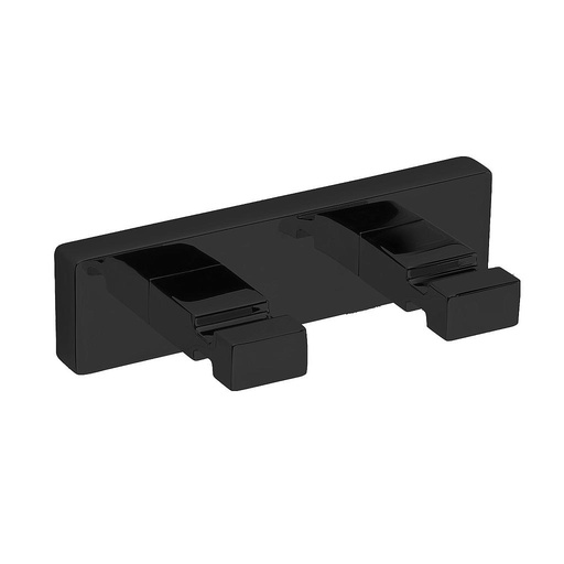 [1690C1214] Crochet à habits NEW LEA 1800 patère double, noir mat