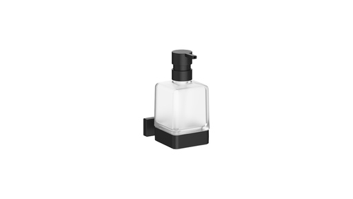 [1690C1220] Distributeur de savon mural LEA 1800, réservoir en verre satiné, noir mat