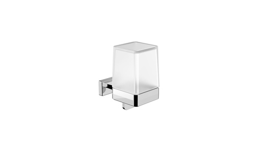 [1690C1245] Distributeur de savon à levier mural LEA 1800 réservoir en verre satiné, chromé