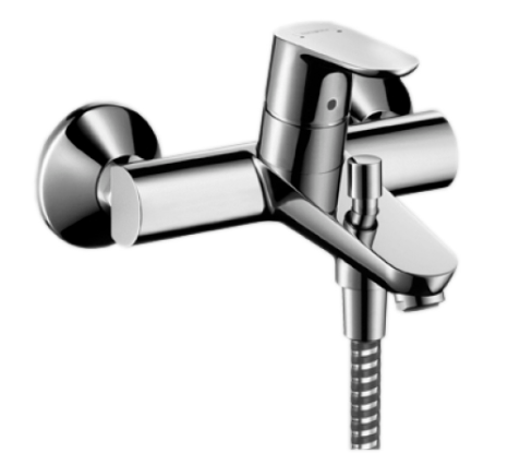 [1621C1623] Mélangeur de bain FOCUS E 153 mm, sans raccords sans douche à main groupe acoustique III , Chromé