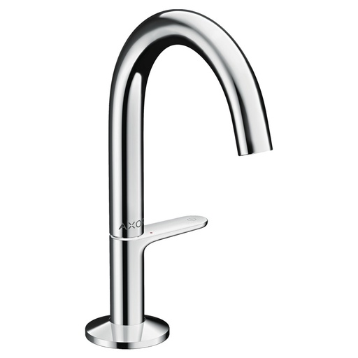 [1621C1647] Mélangeur de lavabo One Select 140 Mélangeur de lavabo ONE SELECT 140, S 122 mm, goulot fixe CoolStart - eau froide par position de levier au milieu avec vidage Push-Open débit 5 l/min groupe acoustique I  voir moins , Chromé