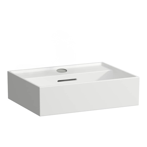 [1624C0743] Lavabo Kartell by Laufen 1 trou robin 45 x 34 cm, SaphirCéramique pour meuble suspendu avec trop-plein, standard blanc