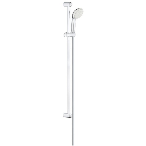[1621M0857] Glissière de douche 900 mm EUROSMART, inclus flexible 175 cm et douchette à main 1 jet, chromé