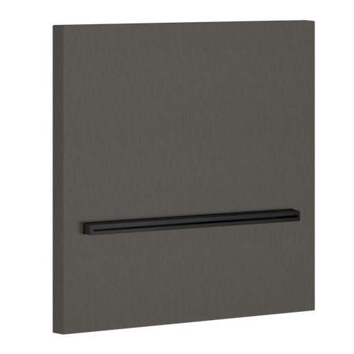 [1621C2103] Goulot de baignoire cascade GESSI, 1/2", modèle mural Rosace 200 x 200 mm, 19 l/min., Black Metal Brossé PVD