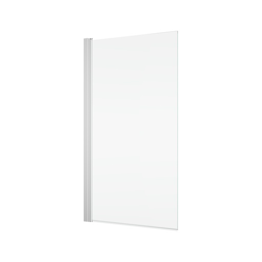 [1613M0493] Pare-baignoire pivotant SOLINO 73-75 cm, H 150 cm, 1 panneau ouverture intérieure et extérieure, protection Aquaperle, verre vérit. clair cleaneffect, réversible, argent extra brillant