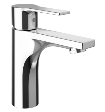 [1621S0927] Mélangeur de lavabo Swisstap S 110 mm, goulot fixe Eco+, eau froide par position du levier au milieu sans vidage excentrique, groupe acoustique I, classe énergétique A, chromé