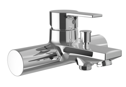 [1621S0935] Mélangeur de bain Swisstap E 153 mm, nu, groupe acoustique NT, chromé