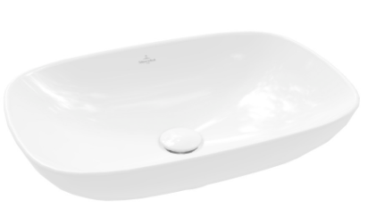 [1624S0251] Lavabo à poser Loop & Friends 56 x 38 cm, céramique sans trop-plein, standard, blanc