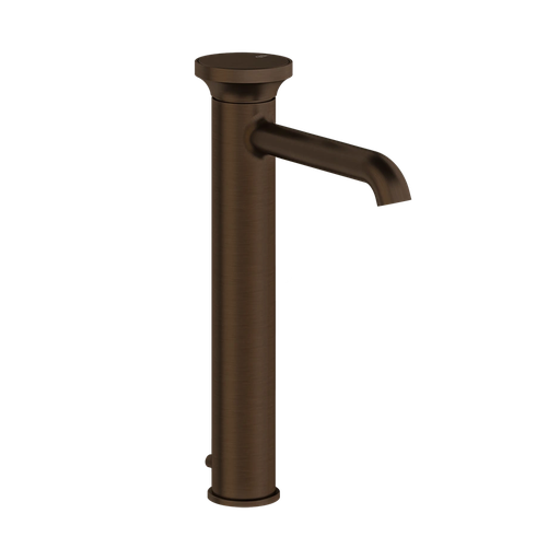 [1621C1793] Mitigeur lavabo réhaussé ORIGINI S 164 mm H goulot 244 mm avec vidage et flexibles de raccordement. Insert en finition inclus. Combiner avec finitions différentes avec insert 66600 ou insert ART 66602, 845 Dark Bronze