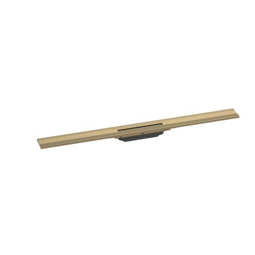 [1620C1773] Rigole de douche RAINDRAIN FLEX 80 cm, recouvrement design insert amovible raccourcissable pour montage mural, sans corps à encastrer 01000180/01001180/01002180, bronze brossé