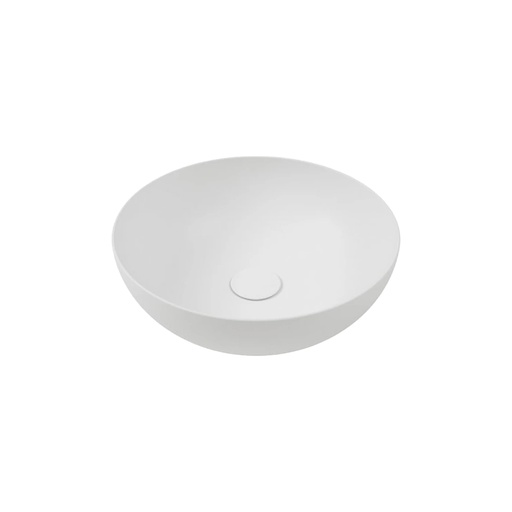 [1616C4147] Vasque à poser BLADE 06 ronde, en céramique, diam. 40 cm - H. 16.5 cm sans trop-plein, sans bonde, blanc mat