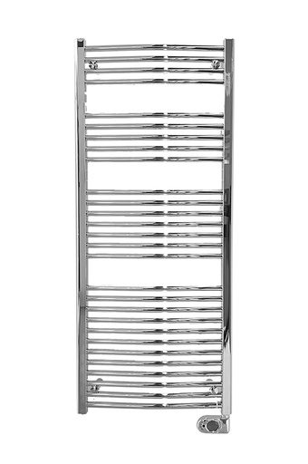 [1619M0021] Radiateur sèche-serviettes SANTIAGO Cintré, H 142 x L 60 cm, 500 W, électrique, thermostat SMART Plus, chromé
