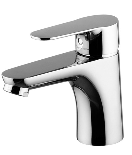 [1621M0867] Mélangeur de lavabo SERIE22 - S101 mm, avec vidage et bonde, eau froide position centrale, classe de bruit 1, chromé