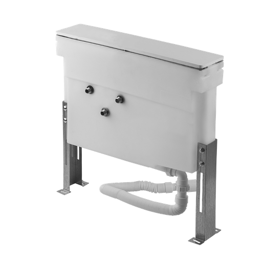 [1614C0746] Secur Box pour robinetterie sur plan de baignoire (facultatif). A compléter de plaque de finition pour secur box, chromé