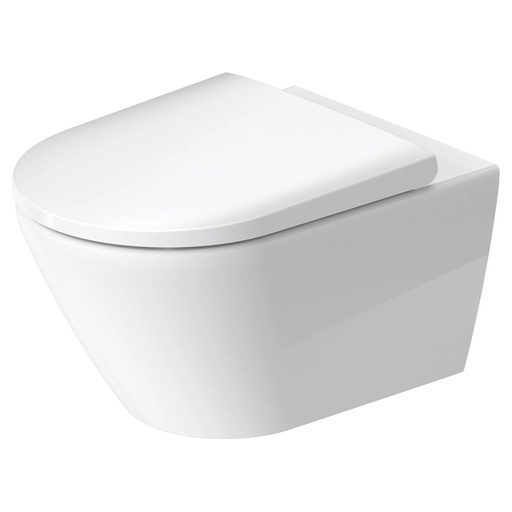 [1625M0191] Cuvette murale D-NEO COMPACT UP 48 x 37 cm, céramique rimless, pour chasse d'eau à encastrer, standard, blanc
