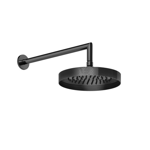 [1621C1873] Pomme de douche diam. 218 cm latérale orientable, longueur du bras 342 cm, 706 Black Metal PVD