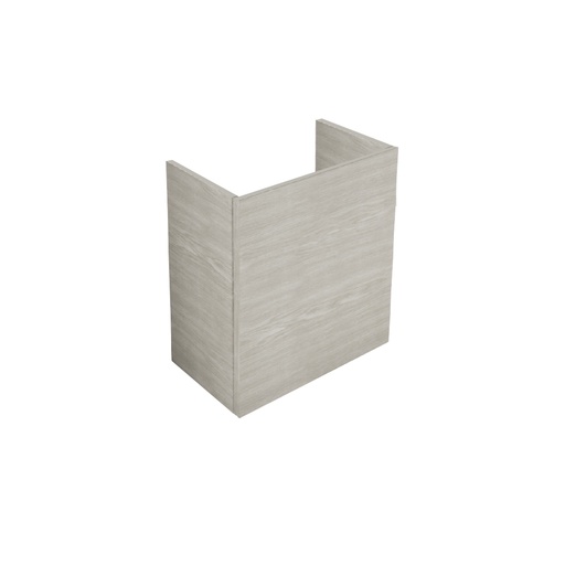 [1616C4172] Elément inférieur sous-meuble THEO pour lave-mains P 25.3 x L 45.0 x H 50.0 cm, poignée SYSTEM M2 Gola ouverture porte à droite ,Dekorativo 3D (1A1) Cemento cenere