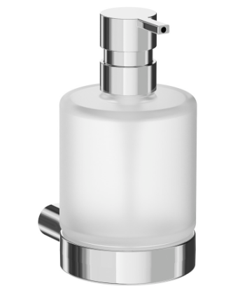 [1690C1515] Distributeur de savon mural Mito réservoir en verre satiné, chromé