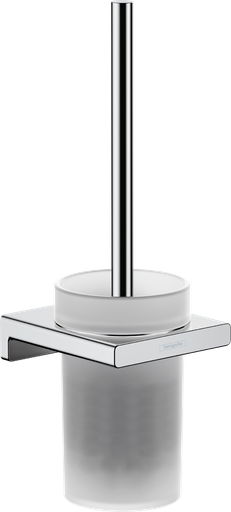 [1690C1615] Porte-balai de WC AddStoris modèle mural, récipient en verre, chromé